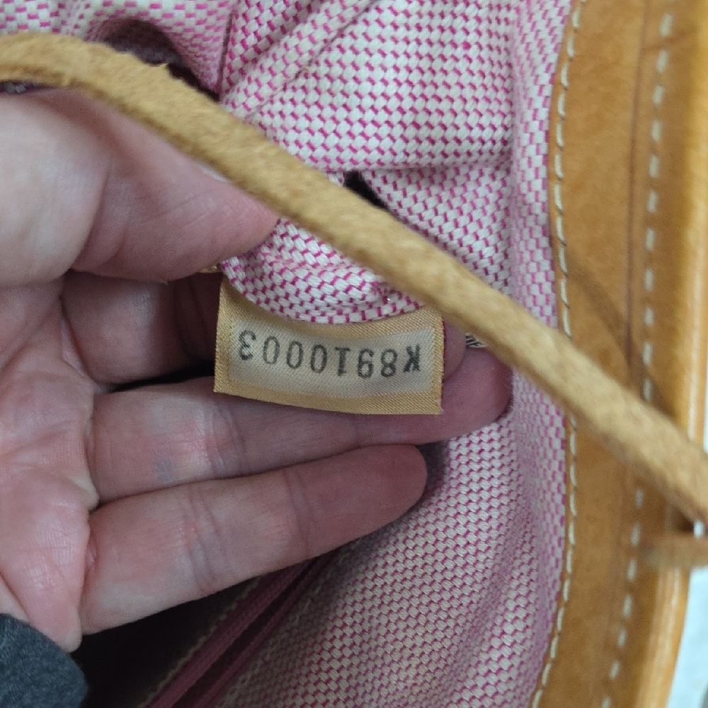 Blue and Tan Designer Tote Bag - Picture 7 of 7